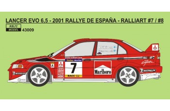 Decal - Mitsubishi Lancer Evo VI - Rally Catalunya 2001 1/43